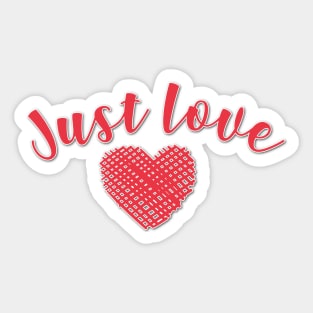 Just Love Sticker